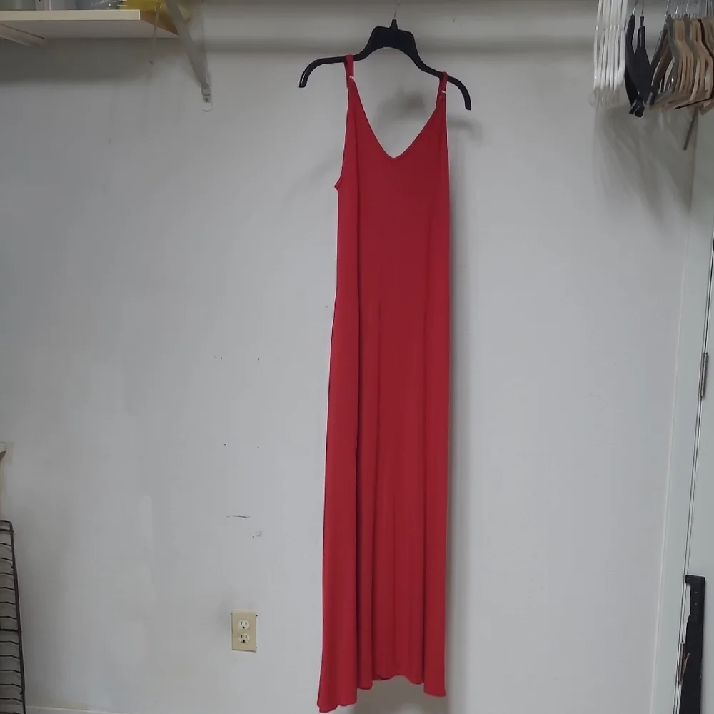 SkiVYs FeMME Goddess Gown Chic Red Maxi Dress - Picture 4 of 5